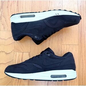Vintage 2011 Nike Air Max 1 Premium Black Sail Tonal Suede Mens Size 13